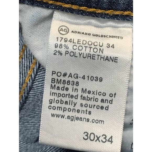 Adriano Goldschmied Men's The Everett Slim Straight Denim Pants Size 30x34 - Picture 6 of 10